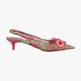 thumbnail image 6 of Betsey Johnson Audree Women's Heels Red Green Floral Size 9.5 M, 6 of 8