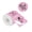 Pink, variant on 140Pcs 50mm Sparkling Round Thermal Sticker Oil and Water Resistant Thermal Labels For Classification Barcode Shipping