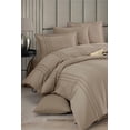 thumbnail image 1 of 100% Algodón Beige Rayas Moderno Juego de Cama, Full/Queen Tamaño Colcha/Funda de edredón, 1 of 3