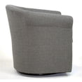thumbnail image 3 of Fox Hill Trading Marlee 19"H Polyester Fabric Swivel Club Chair in Gray, 3 of 4