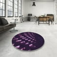 thumbnail image 3 of Ahgly Company Indoor Rectangle Patterned Deep Purple Area Rugs, 7' x 9', 3 of 6