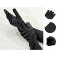 thumbnail image 2 of Guantes largos para mujer Allegra K de los años 20 Manoplas de dedo completo Negro brillante One Size, 2 of 5