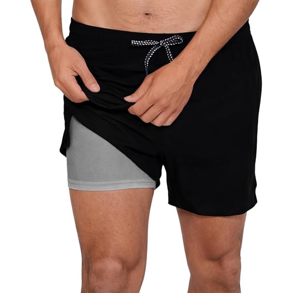 INGEAR Men's Swim Trunks Quick Dry Athletic Shorts with Boxer Lining