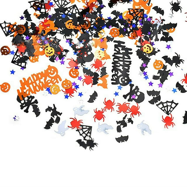 Confettis d'Halloween Fantôme Feuille d'Érable Toile d'Araignée Citrouille Confettis Table Confettis