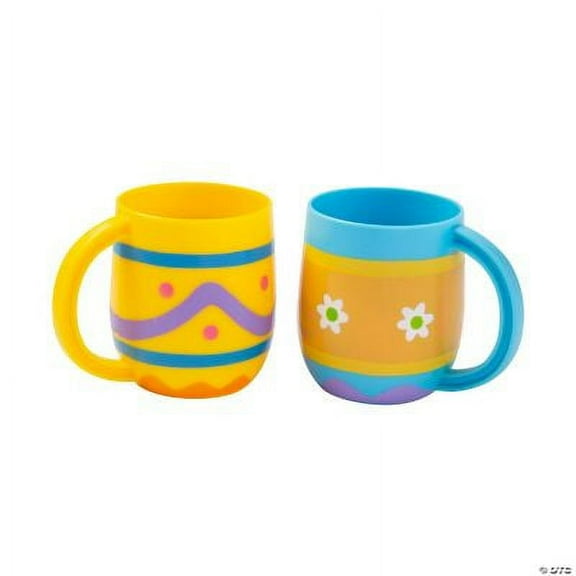 Easter Print Plastic Mugs - 12 Ct., Easter, Party Supplies, 12 Pieces