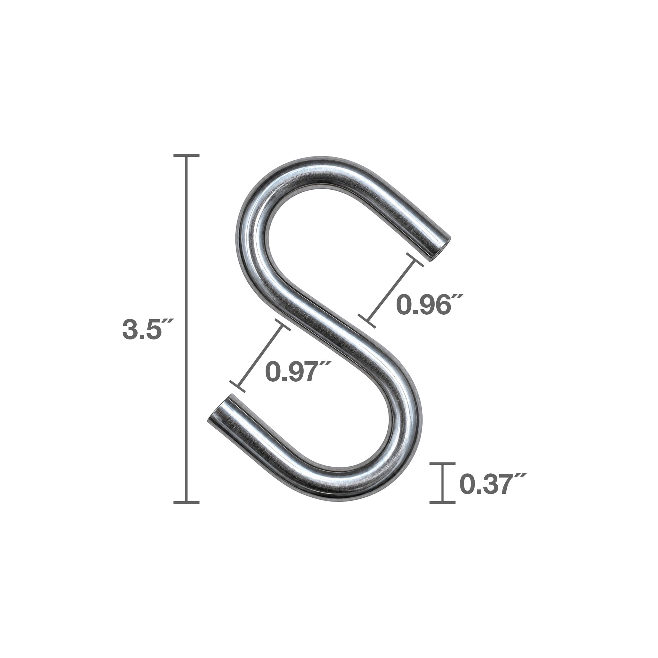 3/8" Heavy Duty S-Hook, Stainless Steel, Peerless Chain Company, #4731338