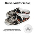 thumbnail image 6 of Lsque Flower Horn Skull Pattern Womens Comfort Cotton on Scuff With Memory Foam and Anti-skid Sole Slipper-37/38, 6 of 7