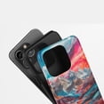 thumbnail image 4 of Mountain Landscape For All iPhone Series Tough Phone Case Abstract Art Vibrant Multi-color, 4 of 7
