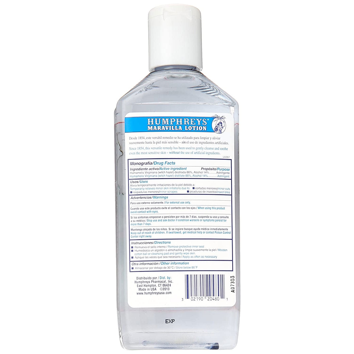 Humphreys Maravilla Witch Hazel Lotion 8 Oz.,Pack of 6