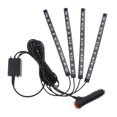 thumbnail image 3 of 4x Coche 48 LED, tirarere LED Coches RGB, Impermeable, Led Iluminación Decoración Interior de Coche, tirares LED USB Iluminación Aplicación de luz colorida 12 LED Yotijar Atmosphere Lamps Interior nuevo, 3 of 10
