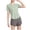 Green., variant on Women's Casual Tees,Summer Short Sleeve Shirts,Solid Breathable Fast Dry Lightweight Short Sleeve Yoga Top