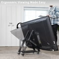 thumbnail image 3 of VIVO Low Height Mobile TV Stand for 32 to 65 inch Flat Curved Screen TV, 3 of 8