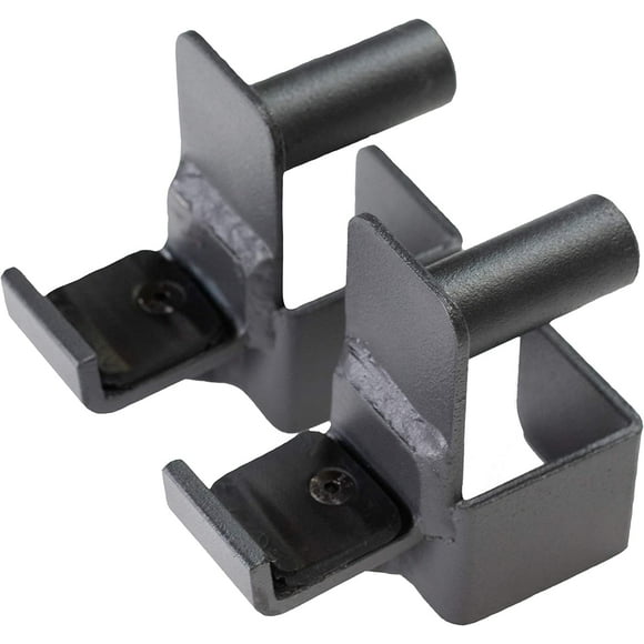 Fitness Reality 2816 Steel J-Hooks, Set of 2, Fits 2" x 2" Steel Power Cages
