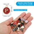 thumbnail image 2 of Uxcell Letter Charm P, 60Pcs Double Sided Alphabet Initial Charm Pendants Beads Red, 2 of 6