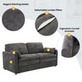 thumbnail image 3 of Jopath 68.1" Cozy Loveseat Sofa, Oversized Comfy Cloud Sofa with Double Cushion Loveseat Sofa Plush Cushion Sofa Couch for Living Room Bedroom Apartment Grey, 3 of 9