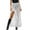 White, variant on BUWTTER Skirts for Women Midi Lace Slit Maxi Flowy Elegant Stretchy Comfortable Versatile Flowy High Waist Flared A Line Black Skirt L