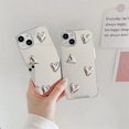 thumbnail image 5 of Funda de teléfono transparente de silicona suave con forma de corazón para IPhone, carcasa protectora de espejo plateada, estilo coreano, a la moda, para IPhone 13 Pro Max 14 11 12 15 XR, 5 of 5