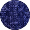 thumbnail image 1 of Ahgly Company Indoor Round Abstract Purple Modern Area Rugs, 7' Round, 1 of 4
