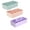 Mint-Pink-Lavender, variant on Enjoy Organizer Off-White Solid Print 8-Compartment Craft Storage, 3 Pack