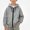 Gray, variant on NAISIBABY Boys Long Sleeve Hoodies– Dual-Zipper Casual Pullover Winter Hooded Zip-Up Sweatshirt Gray Size 160
