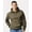 Olive, variant on Gildan G195 Unisex Hammer Maxweight Hooded Sweatshirt