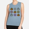thumbnail image 2 of Fall Pumpkins and Flowers Women's Muscle Tank X-Small Stonewash Denim, 2 of 5