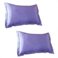 thumbnail image 2 of Solid Color Faux Silk Pillowcase Silk No Zipper Envelope Pillow Pillow Cover, 2 of 7