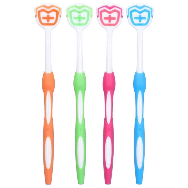 Plastic Tongue Scraper Travel Portable Freshen Breath Tongue Brush Cleaner for Oral Care