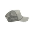thumbnail image 4 of Top Headwear Blank Trucker Hat - Mens Trucker Hats Foam Mesh Snapback Light Grey, 4 of 4