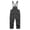 Grey, variant on YunPes Girls Bibs Denim Overalls for Kids Spring Preppy Cute Slim Fit Jean Overall Toddler Insulated Casual Cuffed Jumpsuit