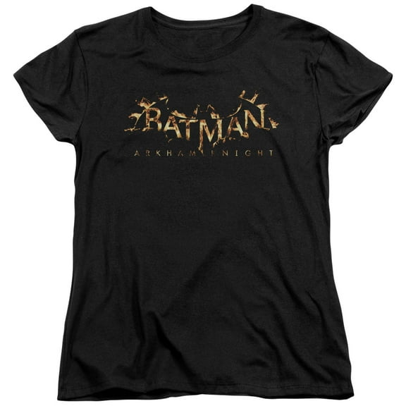 Batman Arkham Knight - Ak Flame Logo - Women's Short Sleeve Shirt - Small