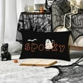 thumbnail image 2 of Halloween Pillow Cover 12x20 Inch Evil Ghost Spooky Halloween Lumbar Pillow Covers Black Decorations Outdoor Halloween Pillows Decorative for Halloween Party Home Decor, 2 of 5