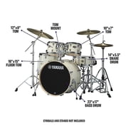 Yamaha Stage Custom Birch 5-Piece Shell Pack with 22-inch Bass Drum, Classic White