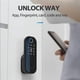 thumbnail image 1 of Lock Smart Door Sin Cablado Contraseña de Huelellas Dactilares Contraseña Desbloquear las Cerraduras de Puerta Elechtrica Wifi para Alquileres de Hogares para la Aplicación Tuya, 1 of 7