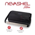 thumbnail image 5 of Parrilla para Panini Eléctrica Antiadherente AD-09 Negra Nevashel, 5 of 5