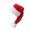 Red, variant on NEXAVKPR Christmas Santa Hat Thicken Plush and White Brim for Christmas Parties Dress Up Multicolored Santa Hat Thicken Plush for Holiday Comfort Liner Christmas New Year Symbol Cap with White Brim
