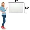 thumbnail image 5 of Excello Global Products White Wooden Magnetic Dry Erase Whiteboard, 24"x36", 5 of 5