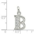 thumbnail image 2 of White Sterling Silver Charm Pendant Themed Cubic Zirconia CZ Clear 21 mm 11, 2 of 2