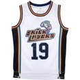 thumbnail image 1 of Camiseta de baloncesto película 19th traje de pelota de Jersey bordado blanco, 1 of 2