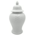 thumbnail image 2 of Red Lantern 24" White Scaled Temple Jar, 2 of 8