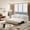 Beige, variant on Alvantor 3 in 1 Convertible Sleeper Sofa Bed, 82" W Pull Out Sofa Bed with Bluetooth Speakers, USB Ports for living room, Apartment, Brown