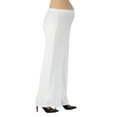 thumbnail image 2 of 24seven Comfort Apparel Elastic Waist Flared Leg Maternity Palazzo Pants, 2 of 3