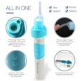 thumbnail image 2 of 2pc Ear Wax Vacuum Removal Kit - Easiest Ear Cleaner & Ear Wax Removal Tool - Soft Silicone, Automatic Earwax Remover With Bright LED Light, 2 of 5