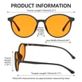 thumbnail image 4 of Gafas de bloqueo de luz azul LIKSMU Vintage Round Mate Black, 4 of 6