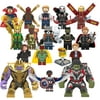 17 Pcs Superhero Splicing Action Figure Toy Set, 2-2.95 Inch Mini Stitching Figure Collectible Battle Building Kit, Gift for Children or Passionate and Nostalgic Adults