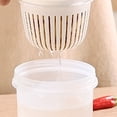 thumbnail image 4 of Caja de Almacenamiento ANGGREK Drenaje de ajo redonda Plástico Transparente, 4 of 7
