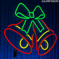 thumbnail image 3 of Glowneon Christmas Jingle Bells Neon Sign, Christmas Night Wall Decor, 3 of 5
