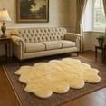 thumbnail image 4 of 69" x 72" x 2" Gold, Sheepskin - Area Rug, 4 of 5