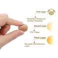 thumbnail image 4 of Uxcell 2 Sheets/108Pcs Screw Hole Stickers, 21mm Textured Khaki Self-Adhesive Screw Cover Sticker, 4 of 6