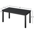 thumbnail image 7 of 62.9 Inch Large Computer Desk, Gaming Computer Desk with A Modern Design, Office Computer Desk at Home, Perfect for Office Work, Gaming, Studying, and Writing, Etc., Black., 7 of 7